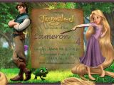 Tangled Birthday Invitations Personalized Rapunzel Tangled Personalized Birthday Party Invitation