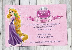 Tangled Birthday Invitations Personalized Tangled Birthday Invitation Printable Rapunzel Personalized