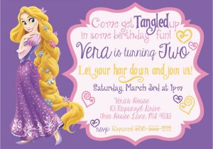 Tangled Birthday Invitations Personalized Tangled Birthday Invitation Rapunzel Birthday Invitation