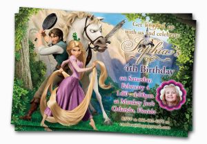 Tangled Birthday Invitations Personalized Tangled Party Invitations Printable Free