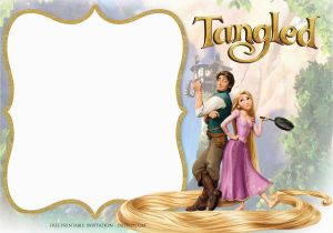 Tangled Birthday Invites Free Printable Tangled Rapunzel Invitation Templates