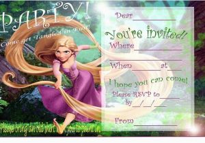 Tangled Birthday Invites Rapunzel Birthday Party Invitation Ideas Bagvania Free