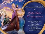 Tangled Birthday Invites Rapunzel Party Invitation Printable Templates