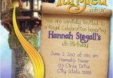 Tangled Birthday Invites Tangled Rapunzel Girl Customizable Birthday Invitation