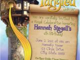 Tangled Birthday Invites Tangled Rapunzel Girl Customizable Birthday Invitation