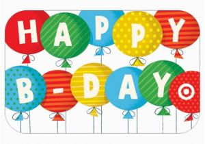 Target Birthday Gift Card Happy Birthday Balloons Gift Card Target