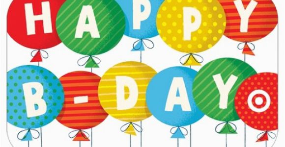Target Birthday Gift Card Happy Birthday Balloons Gift Card Target