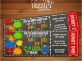 Target Birthday Invitation Cards 25 Best Ideas About Paintball Party On Pinterest