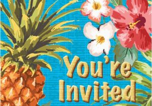 Target Birthday Invitation Cards 8ct Aloha Invitations Target