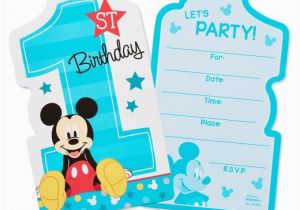 Target Birthday Invitation Cards 8ct Mickey Mouse 1st Birthday Invitations Target