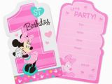 Target Birthday Invitation Cards 8ct Minnie Mouse 1st Birthday Invitations Target