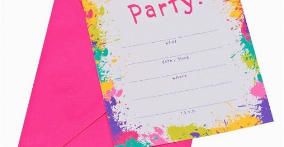 Target Birthday Invitation Cards Neon Let 39 S Party Party Invitations 10 Count Target