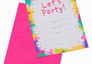 Target Birthday Invitations Photo Neon Let 39 S Party Party Invitations 10 Count Target