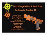 Target Birthday Invitations Photo Target Laser Tag Birthday Party Invitation Zazzle