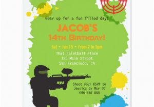 Target Birthday Invitations Photo Target Locked Paintball Birthday Party Invitations Zazzle