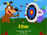 Target Birthday Party Invitations Archery Birthday Party Invitation Printable Birthday Invite