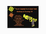 Target Birthday Party Invitations Target Laser Tag Birthday Party Invitation Zazzle