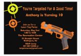 Target Birthday Party Invitations Target Laser Tag Birthday Party Invitation Zazzle