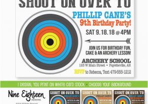 Target Photo Birthday Invitations 1000 Ideas About Archery Party On Pinterest Parties