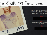 Taylor Swift Birthday Decorations Taylor Swift 1989 Launch Party
