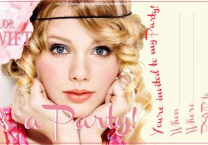 Taylor Swift Birthday Invitations Invitations for Sleepover Party