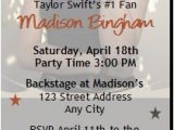 Taylor Swift Birthday Invitations Taylor Swift Birthday Party Invitations Drevio