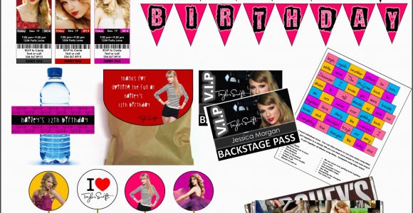 Taylor Swift Birthday Party Decorations Diy Taylor Swift Party Games Printables