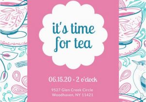 Teacup Birthday Invitations Tea Party Invitation Kinderhooktap Com