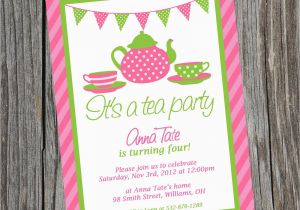 Teacup Birthday Invitations Tea Party Invites Party Invitations Templates