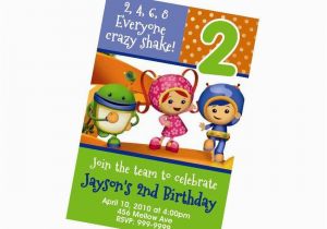 Team Umizoomi Birthday Invitations Custom Personalized Team Umizoomi Birthday Invitation 24hr