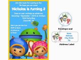 Team Umizoomi Birthday Invitations Items Similar to Team Umizoomi Birthday Custom Invitations