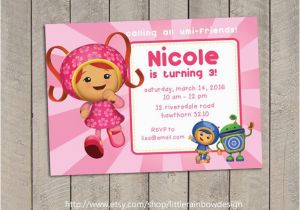 Team Umizoomi Birthday Invitations Items Similar to Team Umizoomi Invitation Team Umizoomi