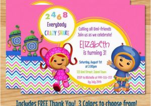 Team Umizoomi Birthday Invitations Items Similar to Umizoomi Birthday Invitation Team