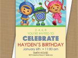 Team Umizoomi Birthday Invitations Team Umizoomi Birthday Invitation by Brownpaperstudios On Etsy