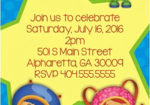 Team Umizoomi Birthday Invitations Team Umizoomi Birthday Party Invitation Blue