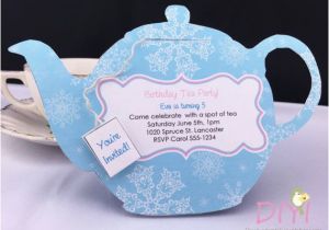 Teapot Birthday Invitations Printable Tea Party Invitation Disney Frozen Invitations