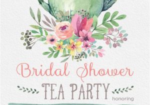 Teapot Birthday Invitations Tea Party Bridal Shower Invitations Wedding Shower Invite