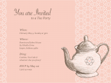 Teapot Birthday Invitations Teapot Invitations Template Best Template Collection