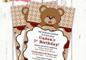 Teddy Bear First Birthday Invitations 59 Best Images About 1st Birthday Ideas On Pinterest