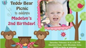 Teddy Bear First Birthday Invitations Teddy Bear Birthday Invitations Ideas Bagvania Free