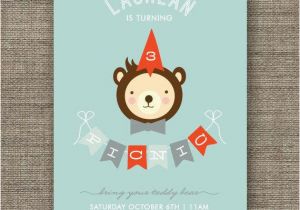 Teddy Bear Invitations for 1st Birthday Boys Teddy Bears Picnic Invitation 1st 2nd 3rd 4th 5th