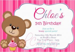 Teddy Bear Invitations for 1st Birthday Teddy Bear Birthday Invitations Lijicinu 283825f9eba6