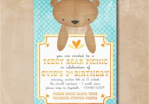 Teddy Bear Invitations for 1st Birthday Teddy Bear Birthday Party Invitations Best Party Ideas