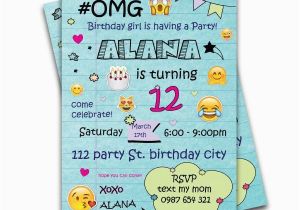 Teenage Birthday Invitation Wording 14 Best Emoji Party Ideas Images On Pinterest Birthday