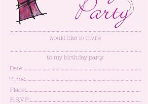 Teenage Girl Birthday Invitations Free Printable Printable Birthday Invitations for Girls Bagvania Free