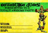 Teenage Mutant Ninja Turtles Birthday Invitations Free Birthday Invites Teenage Mutant Ninja Turtle Party