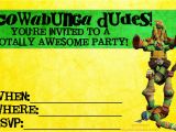 Teenage Mutant Ninja Turtles Birthday Invitations Free Birthday Invites Teenage Mutant Ninja Turtle Party
