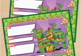 Teenage Mutant Ninja Turtles Birthday Invitations Free Free Printable Retro Tmnt Ninja Turtle Birthday Invitation