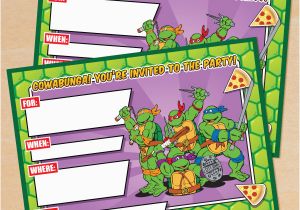 Teenage Mutant Ninja Turtles Birthday Invitations Free Free Printable Retro Tmnt Ninja Turtle Birthday Invitation
