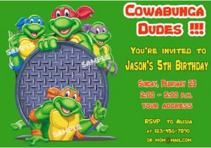 Teenage Mutant Ninja Turtles Birthday Invitations Free Free Printable Teenage Mutant Ninja Turtles Birthday